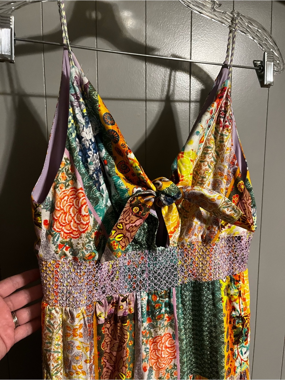 Alice + Olivia Karolina Patchwork Maxi Dress - Picture 4 of 10